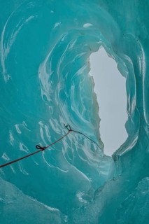 Ice cave, Fox Glacier, Westland National Park, South Island, New Zealand