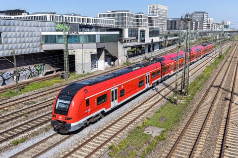 Deutsche Bahn DB Regio Siemens Desiro HC regional train in Munich, Germany