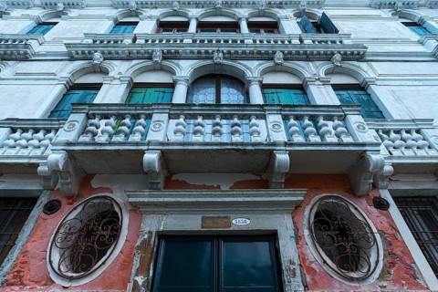 Historic palace on the canal, Venice, Veneto, Italy