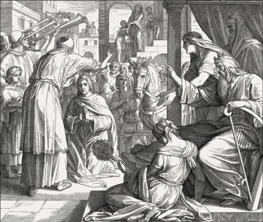 The coronation of Solomon, Old Testament, by Julius Schnorr von Carolsfeld