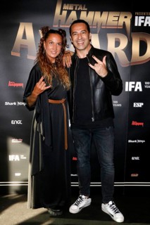 Kate Kaputto and Bülent Ceylan at the Metal Hammer Awards 2024 in the Uber Eats Music Hall. Berlin,
