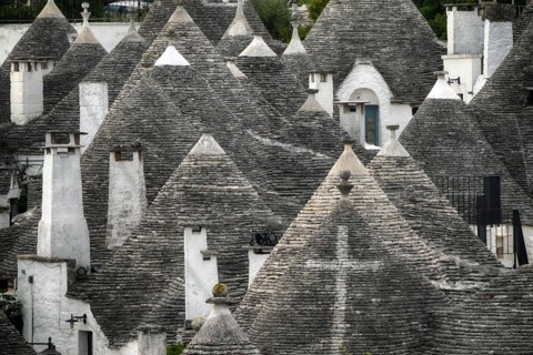 Europe, Italy, Alberobello, Trulli village, Itria Valley, Apulia, Apulia, Italy