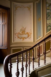 Staircase with murals, Frederiksberg Alléh, Frederiksberg, Copenhagen, Denmark