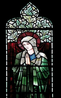 Church of Saint Mary Magdalene stained glass window, Thornham Magna, Suffolk, England, UK design by