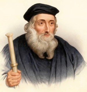 John Wycliffe or Wyclif, Wycliff, Wiclef, Wicliffe, or Wickliffe known as Doctor evangelicus, 1330