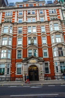 Facade of St Giles Hotel in Bloomsbury, Camden, West End, London, England, UK, Great Britain,