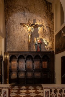 Pilgrimage church Madonna della Corona, Ferrara di Monte Baldo, Italy
