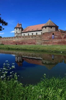 Fogarash Fortress, Cetatea Fagarasului, a historical monument, construction began in 1310, in the