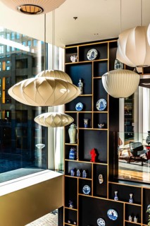 CitizenM Hotel lobby, modern design hotel, Rotterdam, the Netherlands