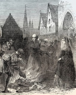 Luther burning the bull of Pope Leo X, 1521, Wittenberg, Germany