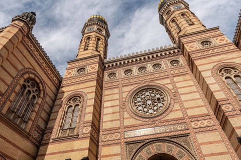 Budapest, Hungary. October 1st 2023 The Dohany Street Synagogue or Great Synagogue is a Moorish