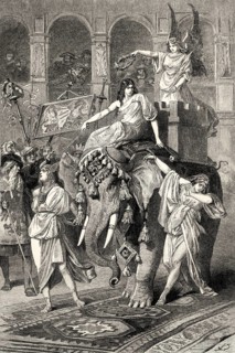 The Graces, victory, fear, hope and prudence, Florentine carnival, Faust II, first act, by Johann