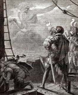 Adamastor, eine mythologische Figur des portugiesischen Dichters Luís de Camäes in seinem epischen