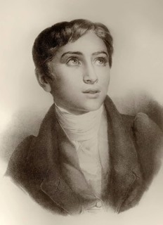 Portrait of Franz Liszt, 1811-1886, Hungarian composer, virtuoso pianist, sixteen years old