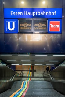 Nationwide warning strike by the trade union Verdi, in the public sector, as here in Essen, at the