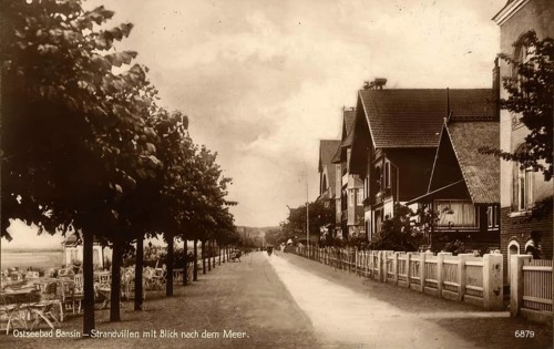 Historical postcard around 1900, Baltic resort Bansin, district of the municipality of Baltic