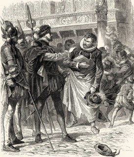 ACT II, SCENE I., Square in Brussels, Jetter, Vansen, Soest, Carpenter, scene from EGMONT by Johann