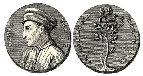 Medal of Cosimo the Elder also known as Cosimo de Medici, 1389 – 1464