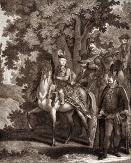 Joseph II, Emperor of Germany, 1741-1790, learning to ride at the age of six