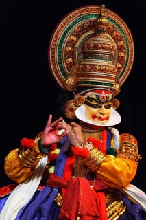 CHENNAI, INDIA, SEPTEMBER 8: Indian traditional dance drama Kathakali preformance on September 8,