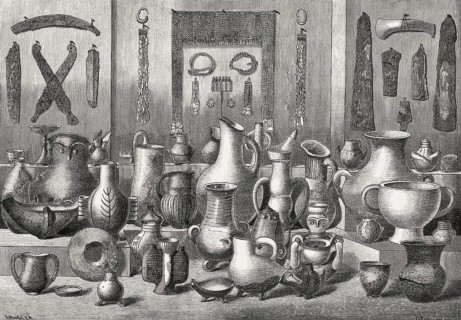 Archaeological excavation of Hisarlik or Troy, by Heinrich Schliemann, Anatolia, Turkey, 19th