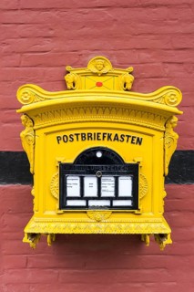 Old letterbox, post, mail, communication, analogue, letter, correspondence, Rheda,