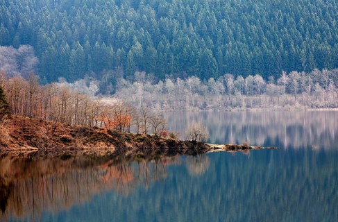 Biggetalsperre reservoir, Attendorn, North Rhine-Westphalia, Germany