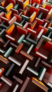 Bright books stand out among darker volumes, inviting exploration and learning in a unique library