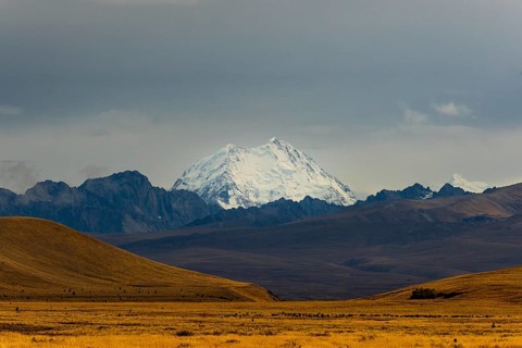 Majestic snow-capped Mount Cook surrounded by dramatic landscapes in the Canterbury region of New