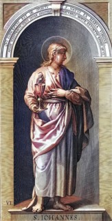The Apostle John, according to the New Testament a disciple of Jesus Christ and identified in