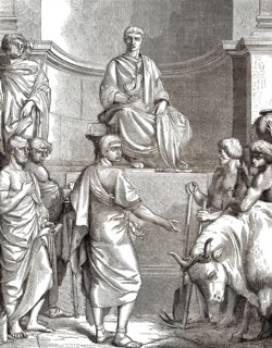 Caius Furius Cressinus der Zauberei angeklagt