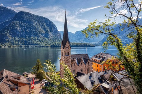 A, Hallstatt, hdr