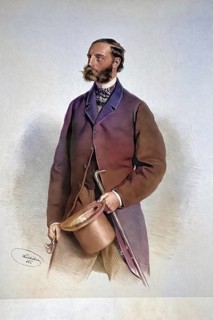 Theodor Meichl (1820-1869), Austrian brewer, Historical, digitally restored reproduction from a