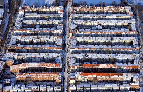 Europe, Germany, Schleswig-Holstein, Lübeck, aerial view, city view, residential area, house,