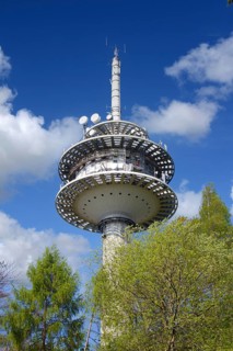 Photomontage, (M), photomontage, Germany, Hesse, Taunus, Eppenhain, radio tower, television tower,