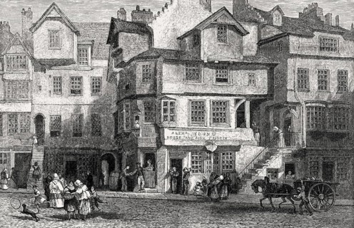 John Knox House, a historic house in Edinburgh, Scotland, 18th century