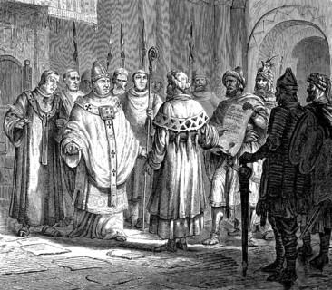 Pope John VIII, forced to pay tribute to the Emirate of Sicily, 9th century