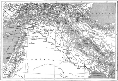 Map of ancient Middle-East
