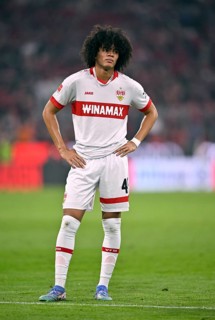 Anrie Chase VfB Stuttgart (45) disappointed, Allianz Arena, Munich, Bavaria, Germany
