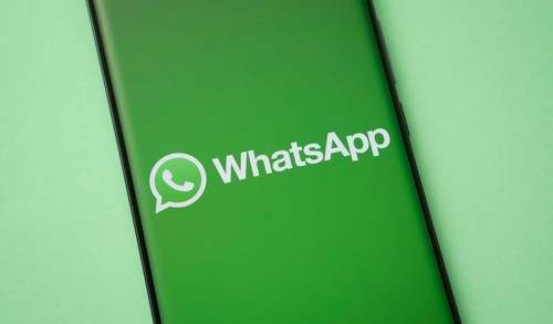 Dhaka, Bangladesh- 04 July 2025: The logo of the WhatsApp is displayed on a smartphone screen