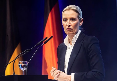 Alice Weidel, co-chair of the parliamentary group of the right-wing populist and far-right