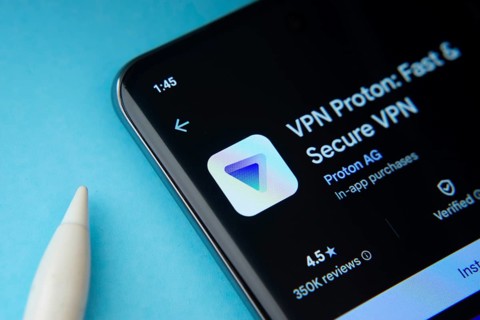 Dhaka, Bangladesh- 17 March 2025: The proton vpn app from Google Playstore is displayed on a
