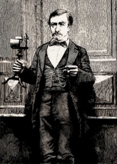 Johann Philipp Reis, 1834 – 1874, German scientist and inventor, digital edited