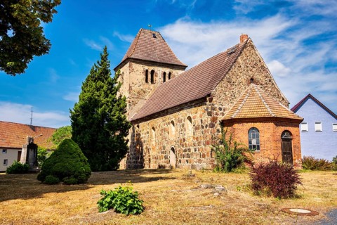 Hohenbucko village church, Elbe-Elster district, Brandenburg, Germany
