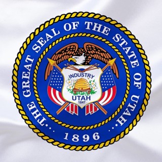 USA, The coat of arms of Utah, state of the