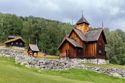 Stave church, Uvdal, Numedal, Norway