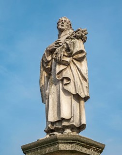 Statue of Philip Benizi de Damiani, Charles Bridge, Prague - Praha, Czech Republic