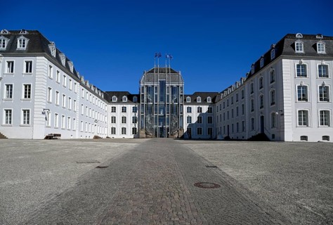 Saarbrücken Castle, built 1738-1748 by Friedrich Joachim Stengel, Saarbrücken, Saarland, Germany