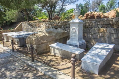 Burial site of the Garibaldi family on Isola Caprera, Arcipelago di La Maddalena National Park,