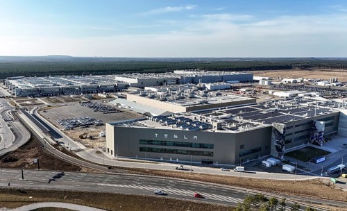 Tesla Gigafactory, Grünheide, 07.03.2025, Grünheide, Brandenburg, Germany
